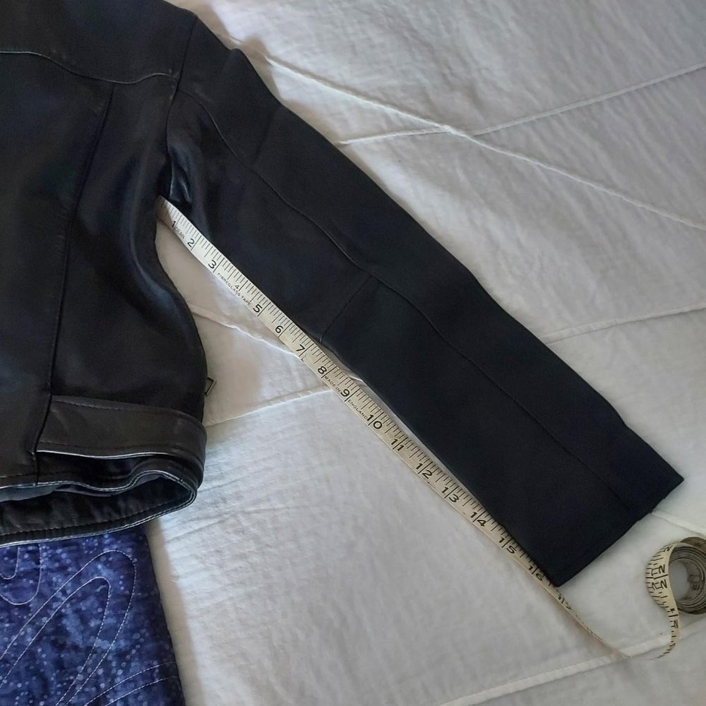 NWT All Saints Balfern Biker jacket, black, US 4 - Picture 12 of 16